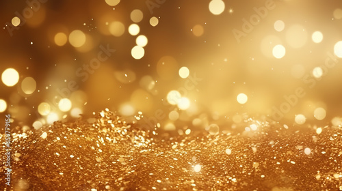 Bright gold Christmas background