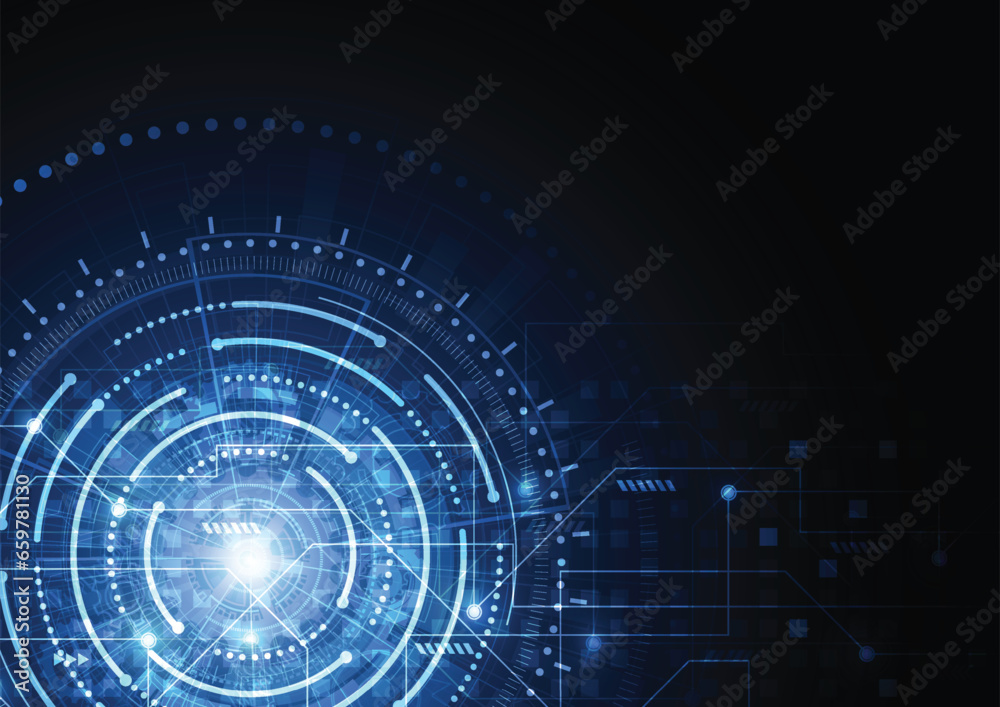 Abstract futuristic digital technology concept, High computer, Vector background Abstract futuristic digital technology concept, High computer, Vector background