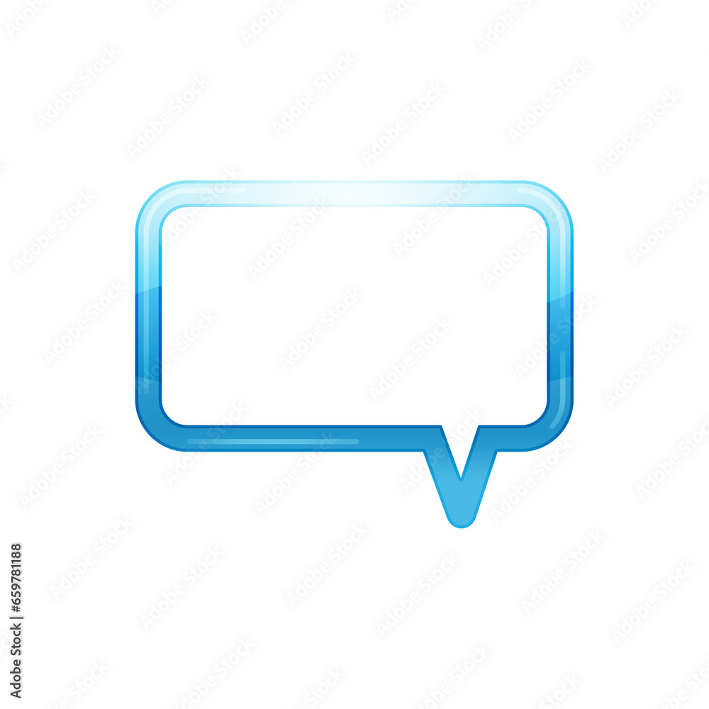 Glossy speech bubble, High tech speech Glossy speech bubble, High tech speech