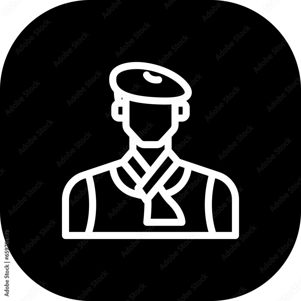 Artist diversity people icon with black filled line outline style. artist, art, painter, drawing, paint, artistic, paintbrush. Vector Illustration