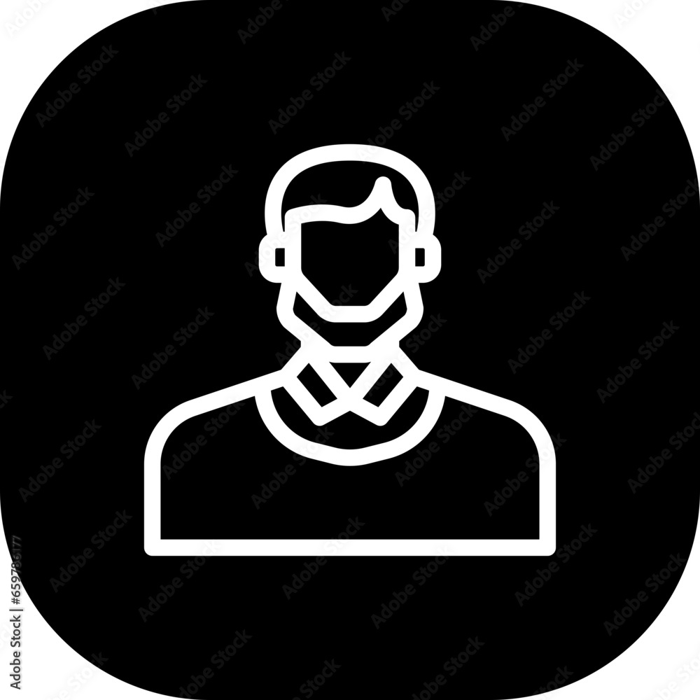 Beard male diversity people icon with black filled line outline style. male, beard, person, face, man, portrait, hair. Vector Illustration
