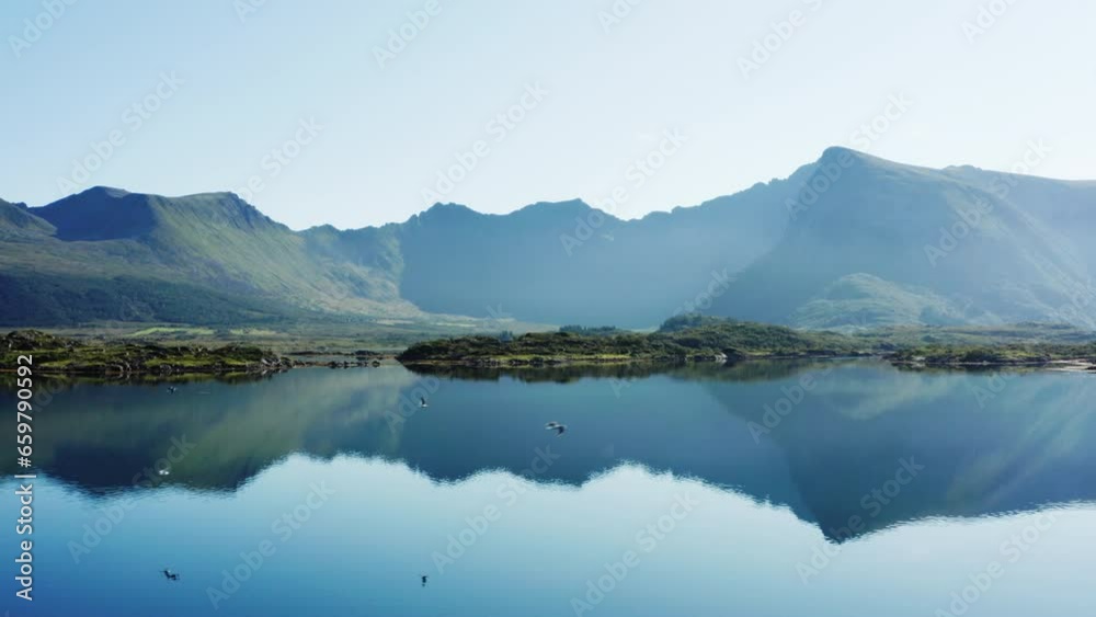 Majestic Mountain Reflections On A Tranquil Lake Majestic Mountain Reflections On A Tranquil Lake
