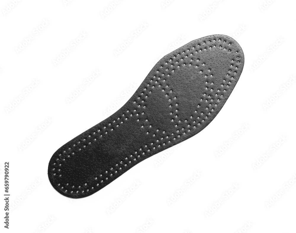 Black orthopedic insole isolated on white background Black orthopedic insole isolated on white background