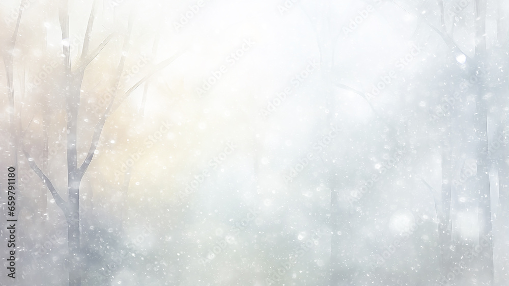 white blurred background snowfall, snowflakes falling, blizzard, watercolor image light abstract copy space blank winter greeting postcard white blurred background snowfall, snowflakes falling, blizzard, watercolor image light abstract copy space blank winter greeting postcard