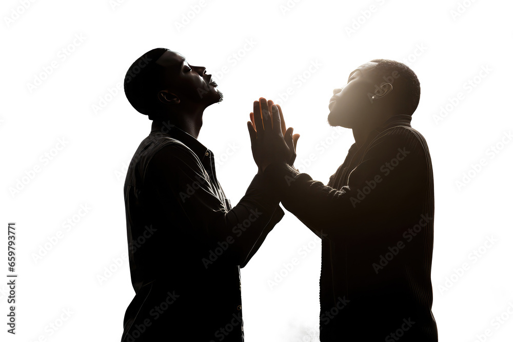 man praying and praising god isolated on white man praying and praising god isolated on white