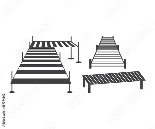 Dock Bundle, Boat Dock svg, Dock Clipart, Wooden Quay svg, Dock Cut Files For Silhouette, Lakeside Cricut