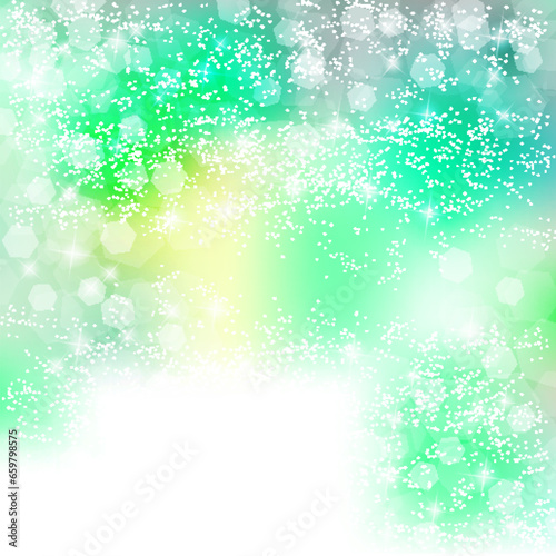 光　クリスマス　緑　背景　テクスチャ