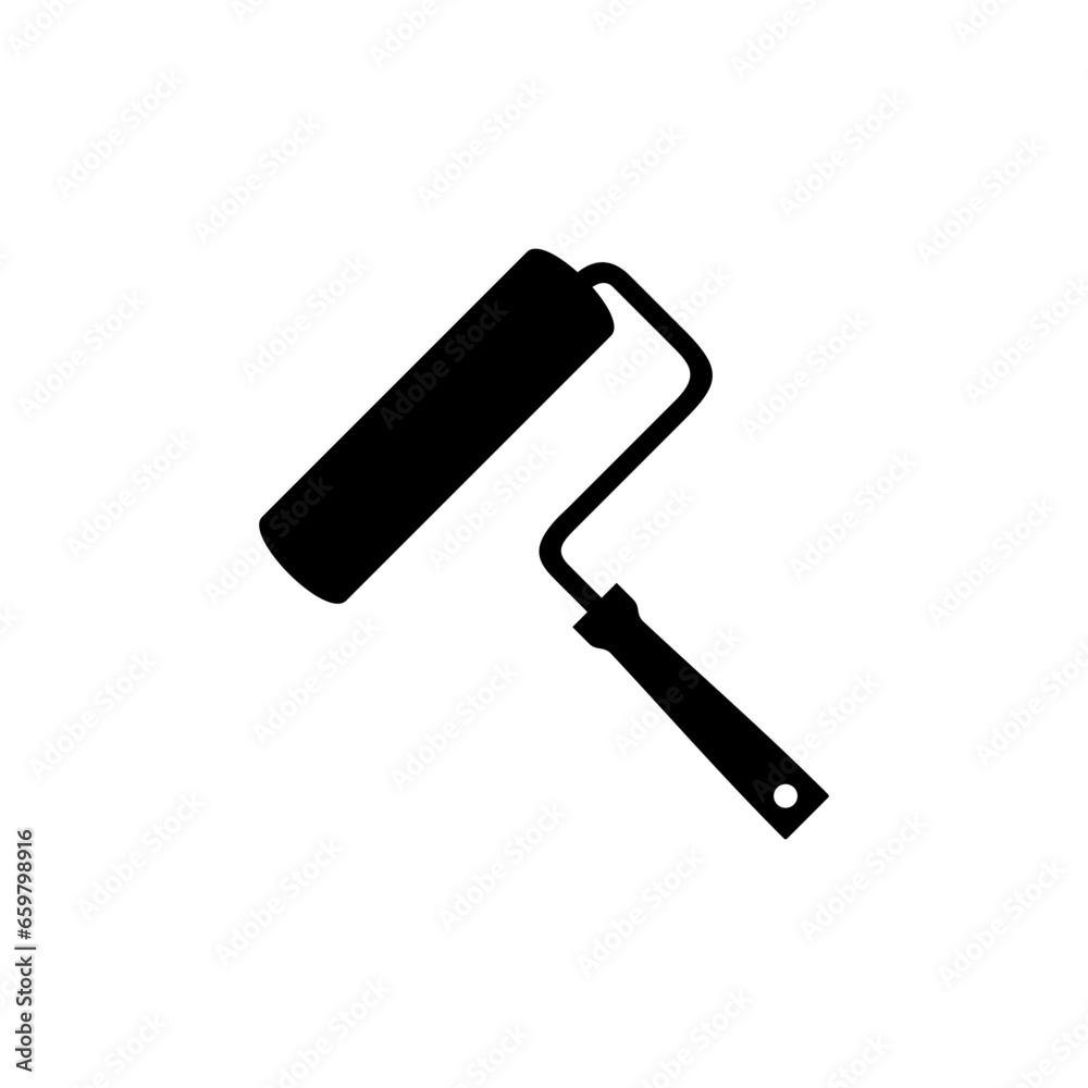 Paint Roller Silhouette, can use for Logo Gram, Pictogram, Apps, Art Illustration, Website or Graphic Design Element. Vector Illustration Paint Roller Silhouette, can use for Logo Gram, Pictogram, Apps, Art Illustration, Website or Graphic Design Element. Vector Illustration
