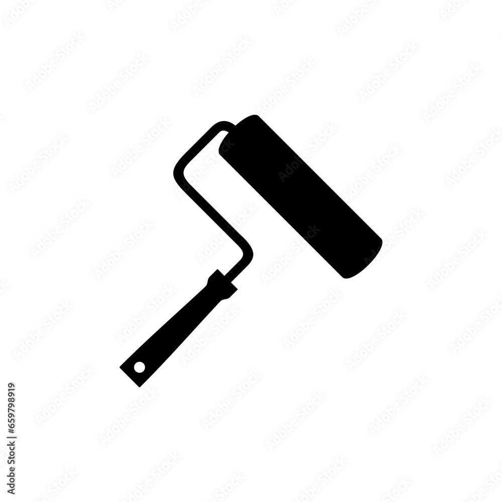 Paint Roller Silhouette, can use for Logo Gram, Pictogram, Apps, Art Illustration, Website or Graphic Design Element. Vector Illustration Paint Roller Silhouette, can use for Logo Gram, Pictogram, Apps, Art Illustration, Website or Graphic Design Element. Vector Illustration