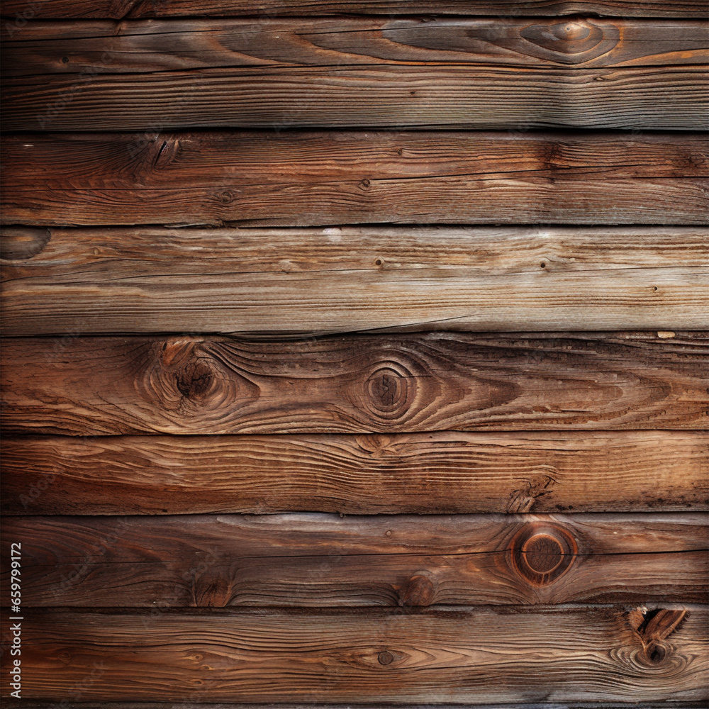 Naklejka premium Wooden textured background, ai technology
