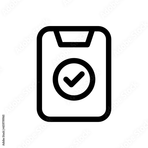 clipboard line icon