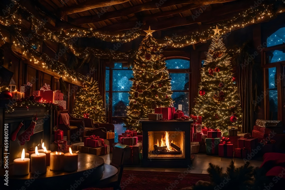 christmas Tree, Room, Event decoration