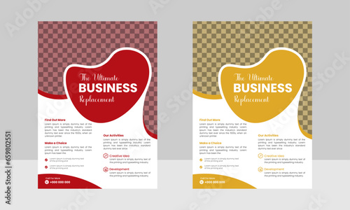 Creative Modern Business Multipurpose Brochure Template Design, VectorTemplate Design In A4 Size, Company Flyer Design.	
