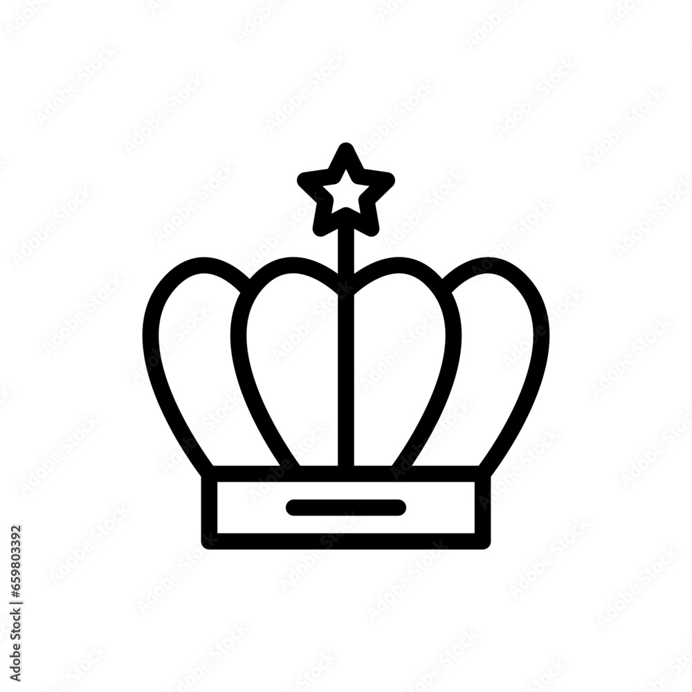 Crown jewelry icon with black outline style. luxury, kingdom, king, jewelry, crown, queen, royal. Vector Illustration Crown jewelry icon with black outline style. luxury, kingdom, king, jewelry, crown, queen, royal. Vector Illustration