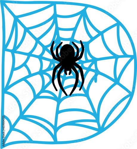 Cob Web Letter D