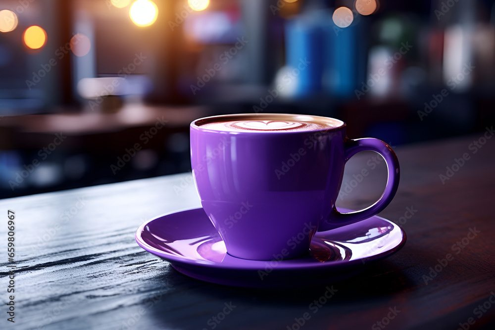 purple cup of coffee purple cup of coffee