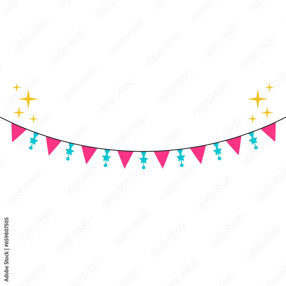 Obraz premium New Year Element Bunting