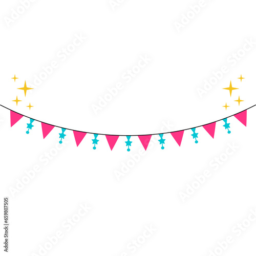 New Year Element Bunting