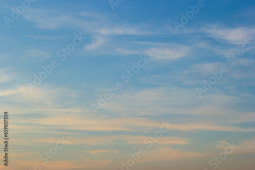 Fototapeta Naklejka Na Ścianę i Meble -  sunset sky with multicolor clouds. Dramatic twilight sky background