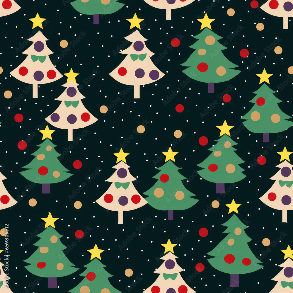 Christmas Seamless Pattern, Infinite Digital Paper, Generative AI Christmas Seamless Pattern, Infinite Digital Paper, Generative AI