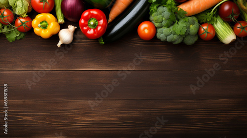 Organic food - fresh vegetables background