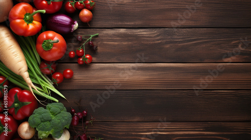 Organic food - fresh vegetables background