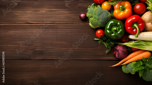 Organic food - fresh vegetables background