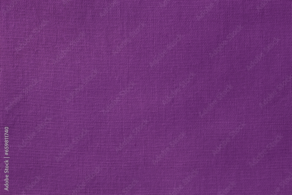 Fototapeta premium Purple fabric cloth texture background, seamless pattern of natural textile.
