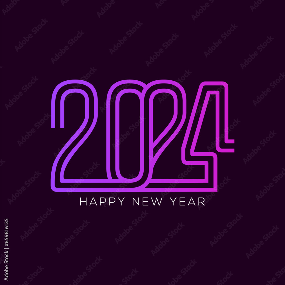 New Year logo. 2024 calendar design elements elegant contrast numbers layout. Happy new year 2024 logo design. New Year logo. 2024 calendar design elements elegant contrast numbers layout. Happy new year 2024 logo design.