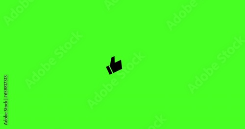 Subscribe to a channel with like buttons for social networks and video channels. Flat 4K animation on green screen.