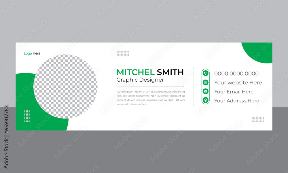 Email signature business and corporate design