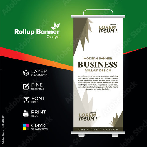 Eye catching, effective roll up banner