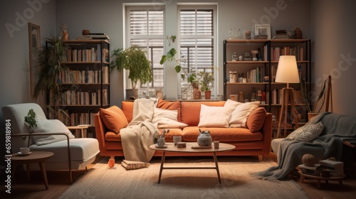 cozy living area showing signs of daily life and activity