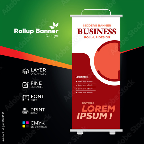 Eye catching, effective roll up banner