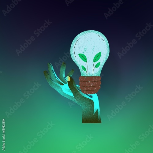 Explore eco-friendly innovations with our Green Technology clipart collection. photo