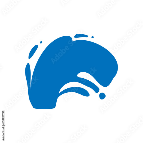 Water drops icon vector. Water illustration sign. Spray symbol. Ocean logo. Sea mark.