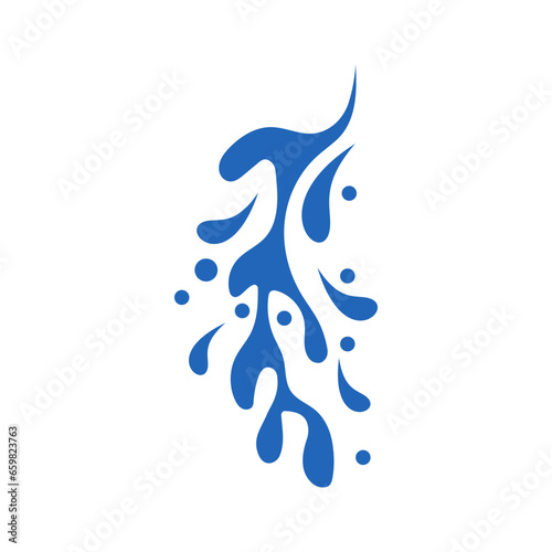 Water drops icon vector. Water illustration sign. Spray symbol. Ocean logo. Sea mark.