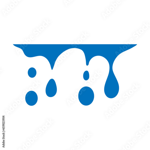 Water drops icon vector. Water illustration sign. Spray symbol. Ocean logo. Sea mark.