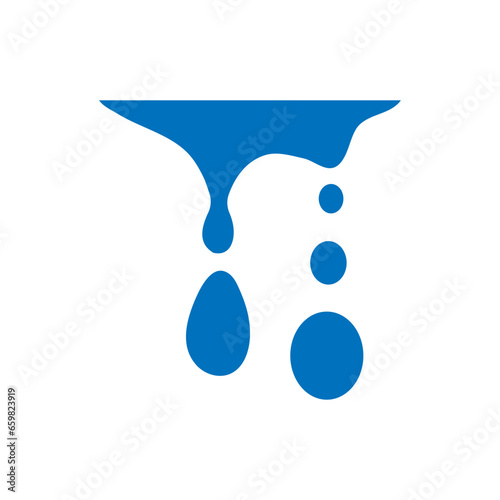 Water drops icon vector. Water illustration sign. Spray symbol. Ocean logo. Sea mark.
