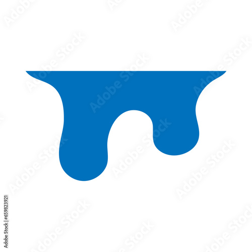 Water drops icon vector. Water illustration sign. Spray symbol. Ocean logo. Sea mark.