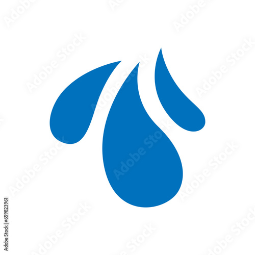 Water drops icon vector. Water illustration sign. Spray symbol. Ocean logo. Sea mark.