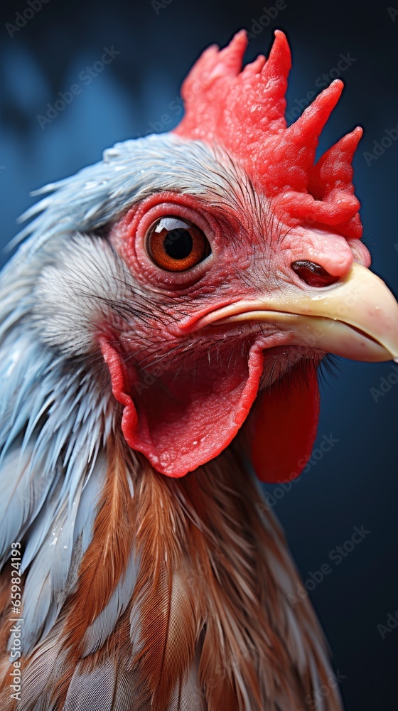 A chicken reflects , wallpaper for mobile pictures, Background HD