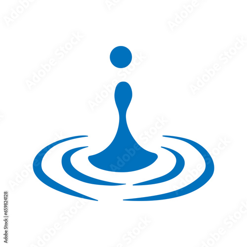 Water drops icon vector. Water illustration sign. Spray symbol. Ocean logo. Sea mark.
