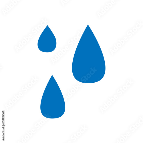 Water drops icon vector. Water illustration sign. Spray symbol. Ocean logo. Sea mark.