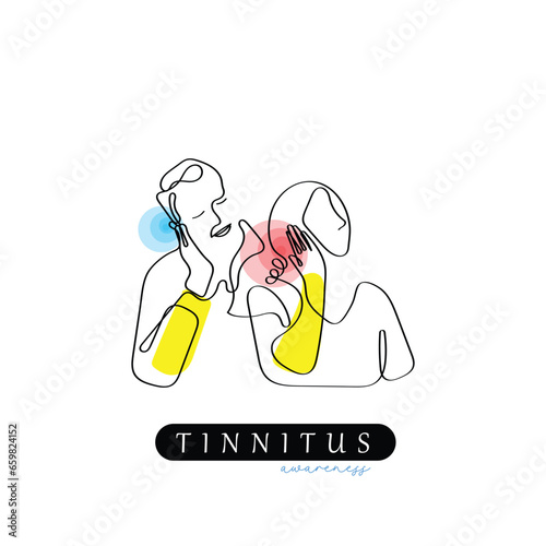 line art vector of Eavesdropping concept. Listening to someone's talk secretly is unethical. Personal and professional life ethical and moral values.