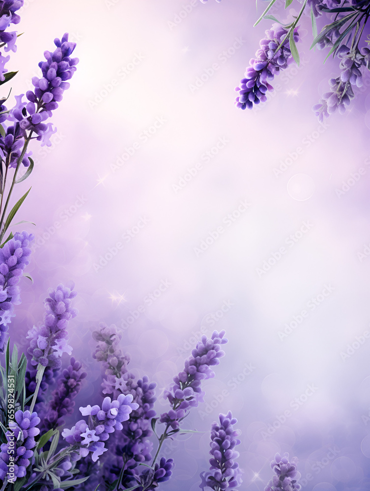 Purple lavender frame background with copy space inside Purple lavender frame background with copy space inside