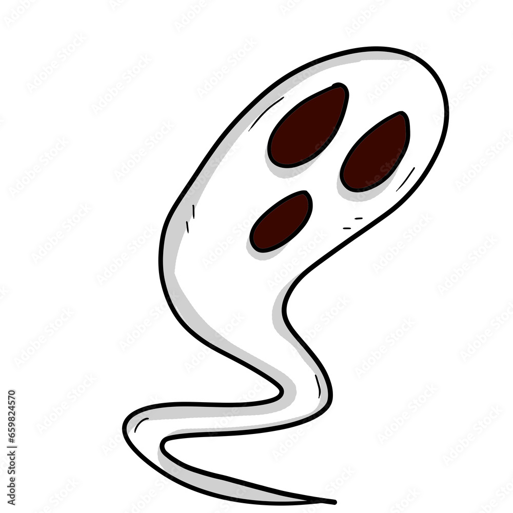 Ghost vector work used for the halloween festival. Ghost vector work used for the halloween festival.