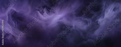 Ethereal swirls of smoke and mist in shades of deep purple and midnight black, creating an enigmatic and mesmerizing ambiance