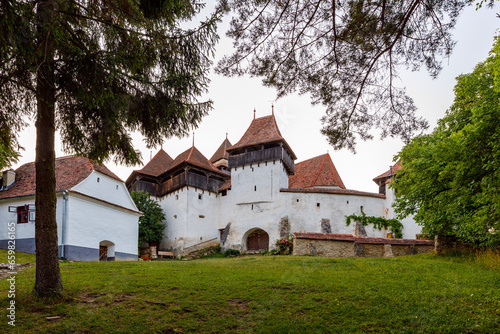 The fortified church of Viscri in Romania 