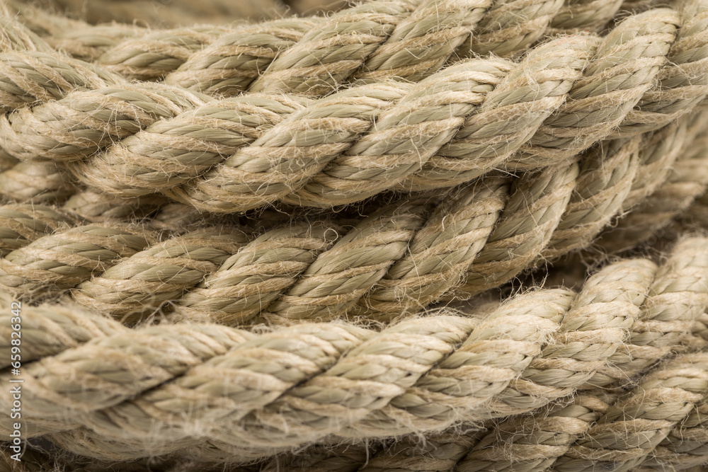 Old rope close up